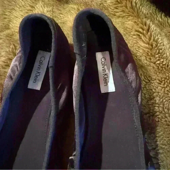 Women’s CALVIN KLEIN Kyoko Brown Stretch Ballet Flats Size 10m - Picture 6 of 11
